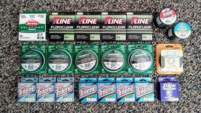 Berkley P-Line Floro Trilene Spiderwire Stren Fishing Line Braid Lot Mono Fluoro