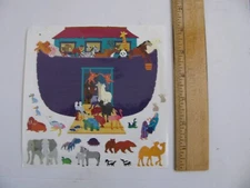 Mrs. Grossman's Stickers NOAH'S ARK Animals 1 Sheet 6" X 6" NOS