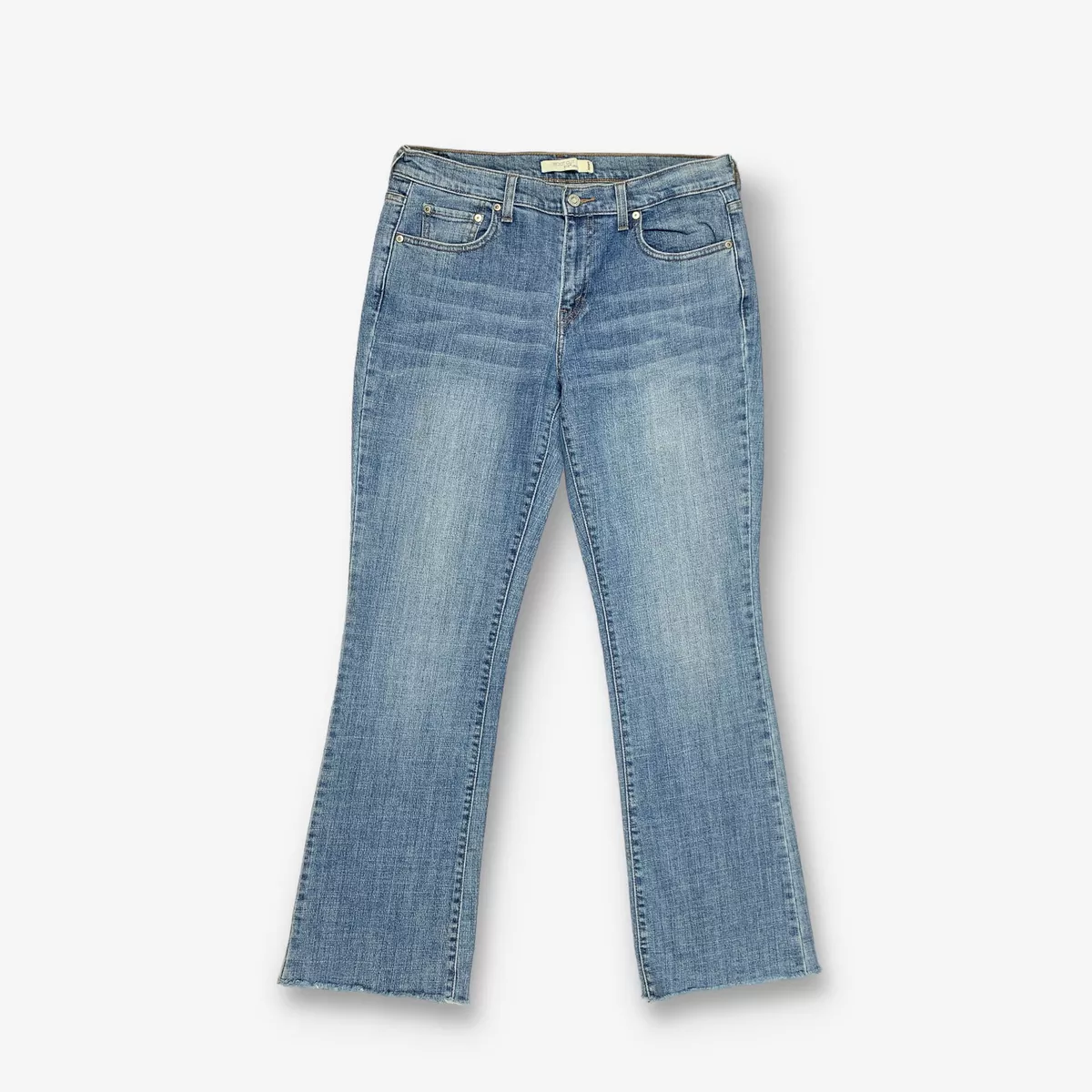 Vintage Y2K Levi s 515 Bootcut Brut Ourlet Jean Bleu Moyen W33 L32