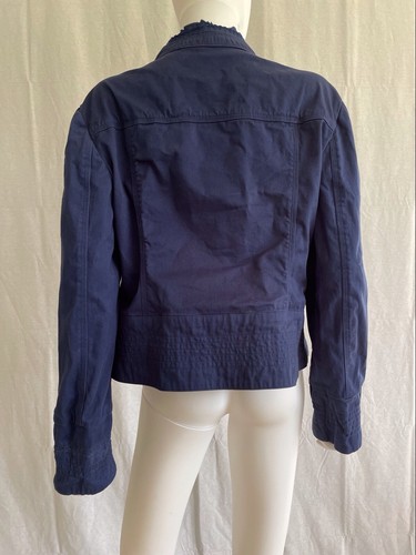 Apt. 9 Women's Jacket Coat Purple Stretch Slim Fit Long Sleeve Button Up Size L - Picture 6 of 11