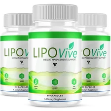 (3 Pack) Lipovive Capsules Lipo Vive Advanced Wellness Formula (180 Capsules)