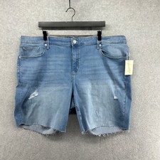 Universal Thread Jean Shorts Womens Size 26 Denim Mid Rise Bermuda Cut Off NWT