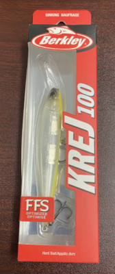 New Berkley KREJ 100 Jerkbait 1/2oz Hard Bait, Sinking Naufrage FFS Optimized