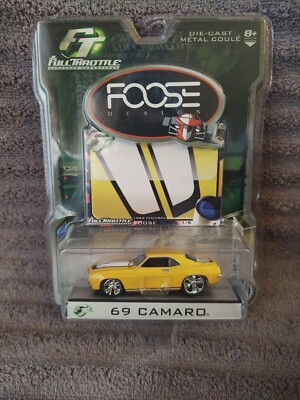 Foose 69 Camaro Full Throttle Diecast Car Foose Design Series Yellow - NEW