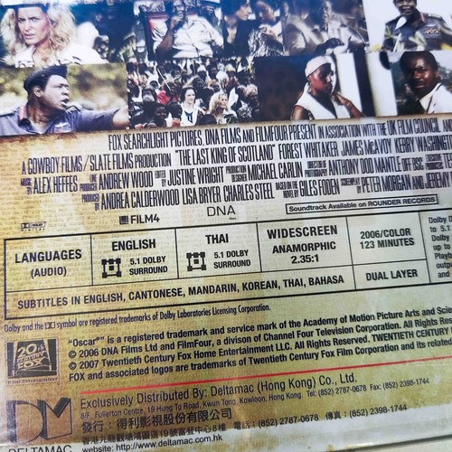 THE LAST KING OF SCOTLAND DVD NEW THAI/ENGLISH REGION 3 - Picture 5 of 5