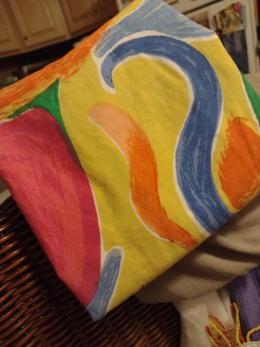 VINTAGE RALPH LAUREN Costa Paradiso Cotton Euro Sham Colorful HTF - Picture 3 of 9
