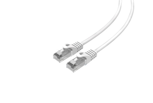 Cat6 Slim Patch Cable 26AWG Bare Copper RJ-45 Ethernet Cable 10ft White 50 Pack - Picture 3 of 6