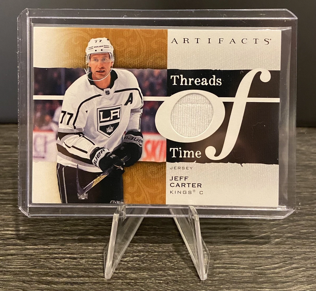 2021-22 UD Artifacts Threads of Time Jersey Jeff Carter - Los Angeles Kings