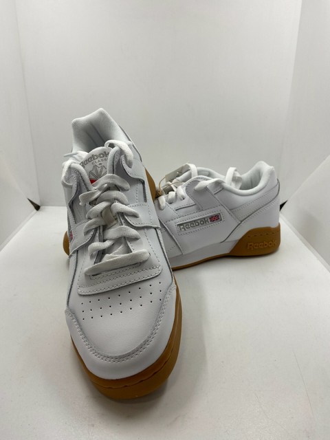 Size 7.5 - Reebok Workout Plus White 