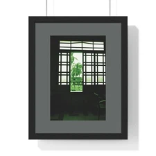 Framed Art Print, Vintage Architecture Decor, Tropical Wall Art, Philippine