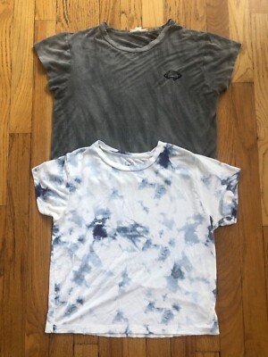 Women's L.A. Hearts Pacsun Solar Theme & Me To We Tie Dye Crop T-Shirt Lot Small