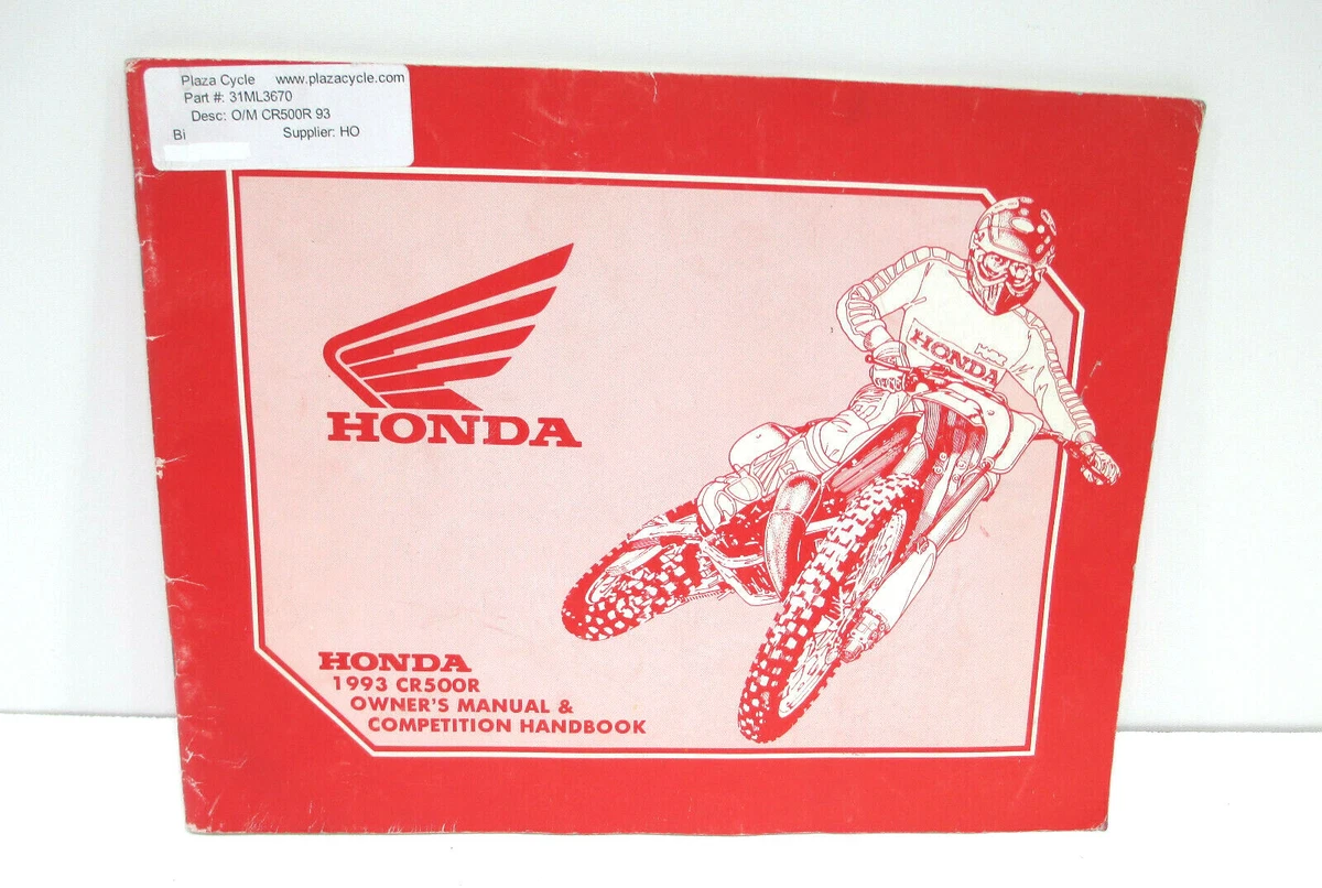 CR500R Motorcycle Service & Repair Manuals for sale | eBay