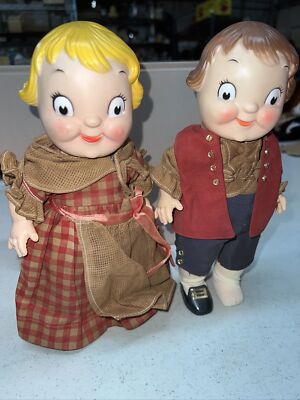 Vintage Pair Of Campbell's Soup Dolls Boy And Girl Rare ! | eBay
