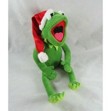 Dan Dee Disney 13" Kermit Santa Christmas Holiday Plush Toy Muppet Sesame Street