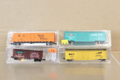 Atlas Con-Cor n Spur Rake Von 4 Heinz Nyc P&le Mkt Pfe Box Car Waggon NZ