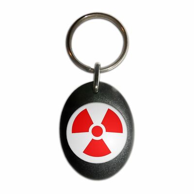 Nuclear Key Rings Red Nuclear Symbol Plastic Oval Key Ring (43mm x 32.5mm) | eBay
