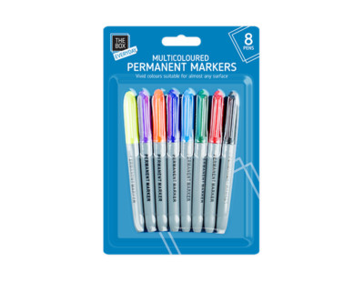 8er-Pack Permanentmarker Stifte Spitze scharfe Kugelspitze mehrere verschiedene Farben Stift