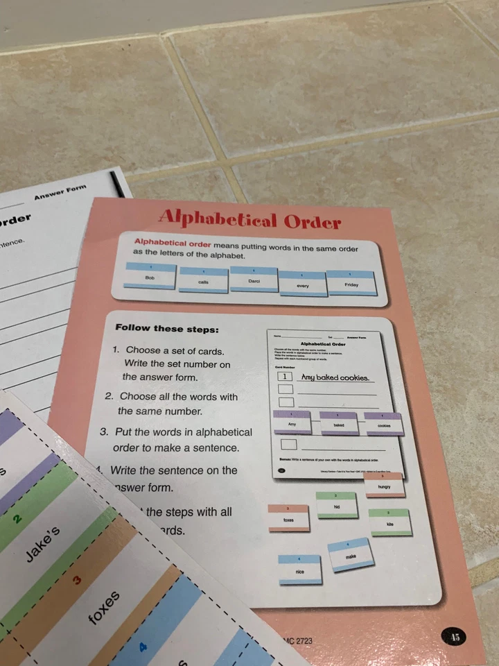 Teacher Made Literacy Center, Classroom Center-Alphabetical Order SC8 - Image 3 of 4