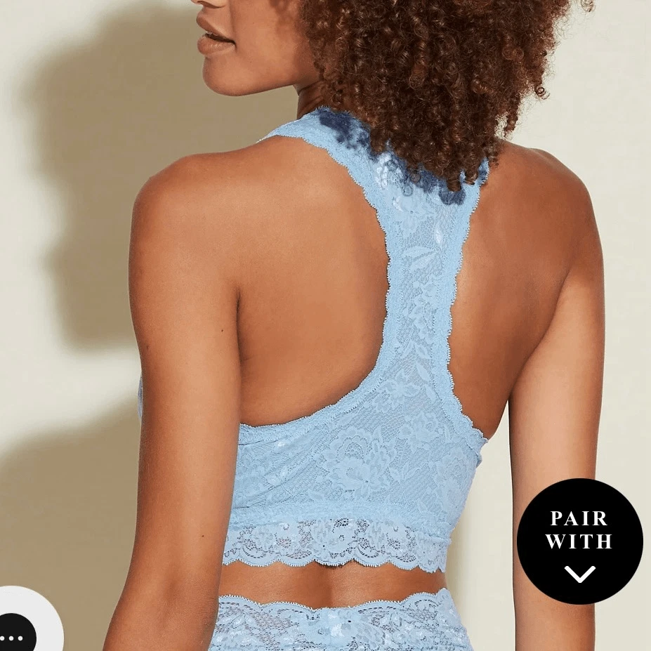 NEW CosaBella Never Say Never Curvy Racie Racerback Bralette Size M crystal blue - Image 2 of 4