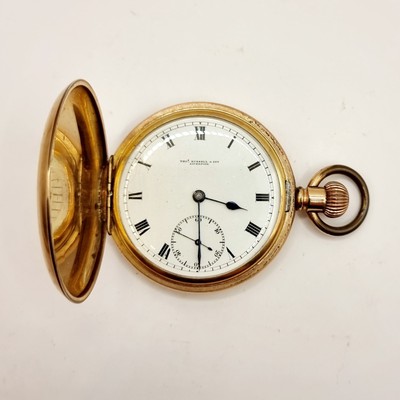 Antique Thomas Russell and Sons, Liverpool Gold Plated Pocket, Fob