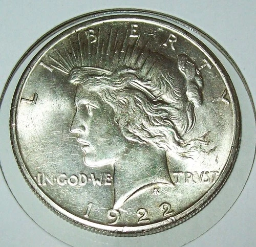 1922-S  Peace Silver Dollar BU Coin $1 Uncirculated