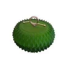 Indiana Glass Frosted Covered Dish