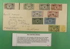 DR WHO 1925 NEW HEBRIDES FDC? WEAPONS/IDOLS COMBO TO AUSTRALIA R57821