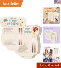 55PCS Baby Shower Games, Guess Who Mommy or Daddy Game Cards Fun Baby Shower ...