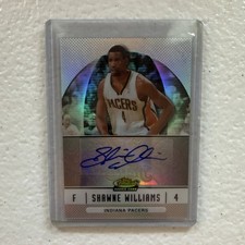 Topps 2006-07 Finest Shawne Williams Indiana Pacers Rookie Auto Refractor #92