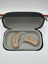 Lucid Hearing Enrich OTC Hearing Aids Behind-The-Ear Design Beige