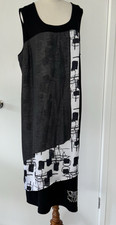 TS Taking Shape Layered Dress Size M AU 20 plus black white races party office