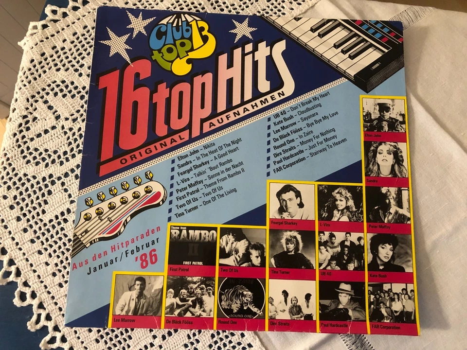 Club Top 13 "16 Top Hits 1986 aus den Hitparaden, original Aufnahmen, 6 LP's - Bild 2 von 4