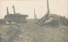 WK1 Foto Front Kampf Panzer Spuren ses Krieges