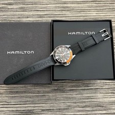Hamilton Scuba Auto Khaki Navy Watch Used Automatic with Box 3