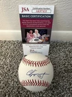 CHIPPER JONES SIGNED AUTOGRAPHED RAWLINGS BASEBALL JSA COA Atlanta Braves OMLB