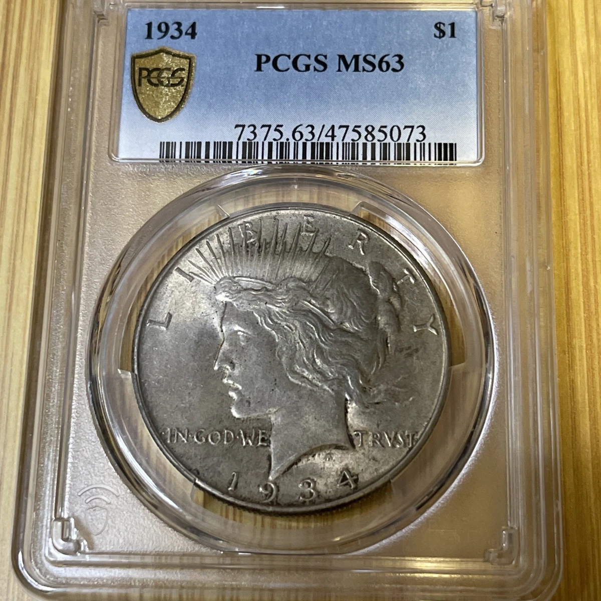 MS 63 Graded 1934 Year Peace Dollars (1921-1935) for sale | eBay