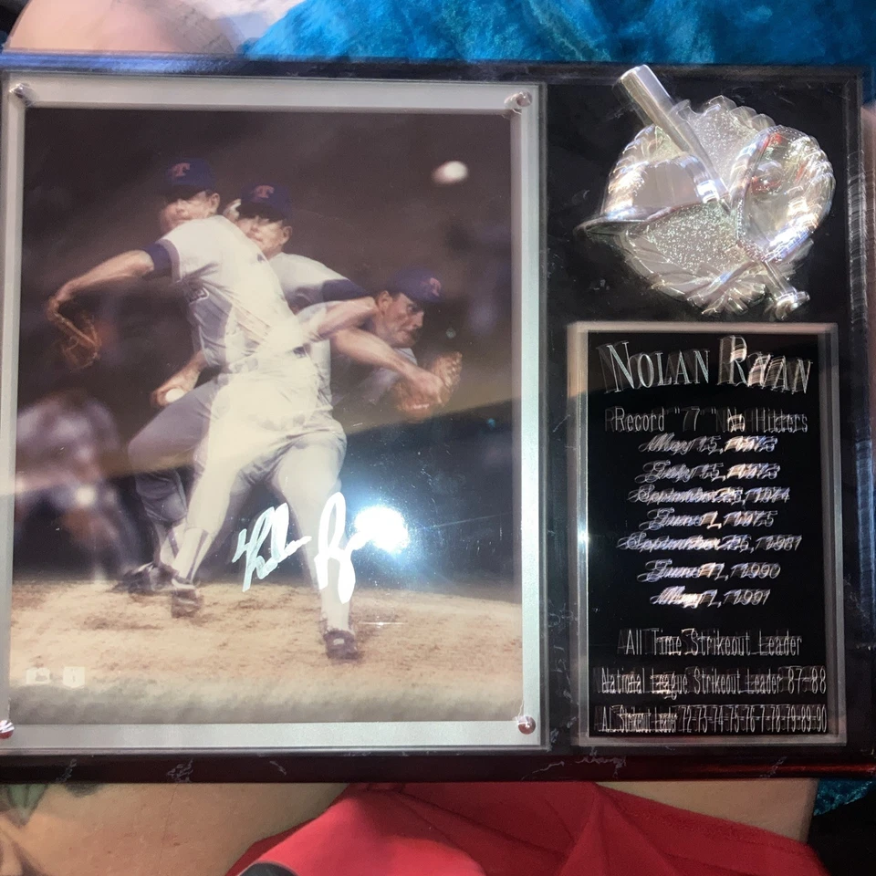 Nolan Ryan Texas Rangers Signed Autographed 8x10 Picture silver Marker Signed - Image 4 of 4