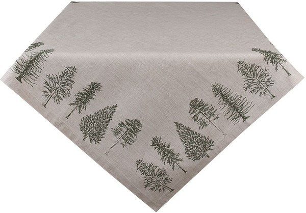 Clayre & Eef NPT03 Tischdecke Weihnachten Beige GrüN 130X180 Cm-image
