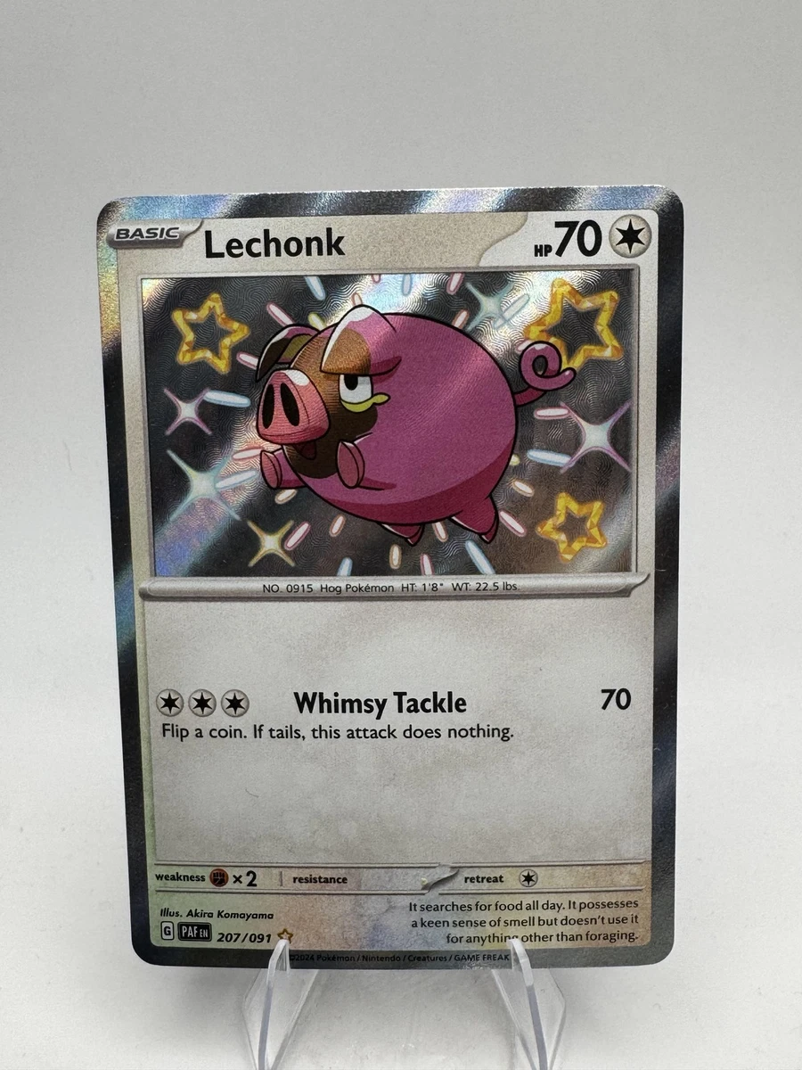 Pokemon TCG SV: Paldean Fates #207/091 Lechonk | eBay