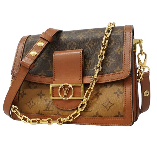 Auth [6gd4422-e] LOUIS VUITTON Shoulder Bag Monogram Dauphine MM M45958 Brow...