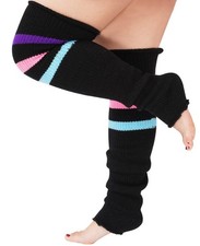 Plus Size Long Knit Leg Warmers for Women Over Knee Thigh High Sock Cozy