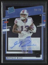 Gabriel Davis 2020 Panini Chronicles Clearly Donruss Purple RC Auto /25 #RR-GB