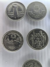 Egypt Commemorative Coin Lot – 5 & 10 Qirsh – 1960s–1970s – Pictorial Backs