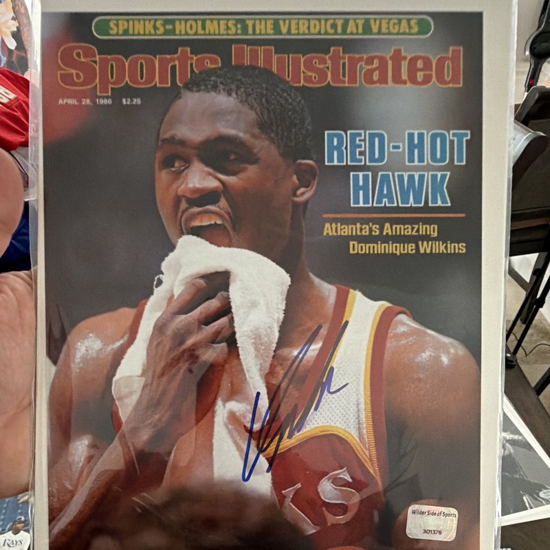 Sports Illustrated Dominique Wilkins Signed Magazine Atlanta Hawks