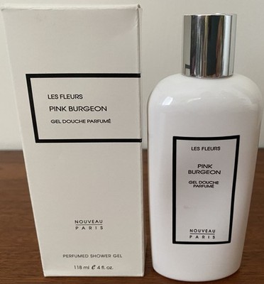 Les Fleurs PINK BURGEON by Nouveau Paris 118 ml/4.0 oz Perfumed Shower Gel NIB