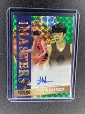 2025-26 Topps Finest YANG HANSEN RC Auto Green /75 Masters Autograph