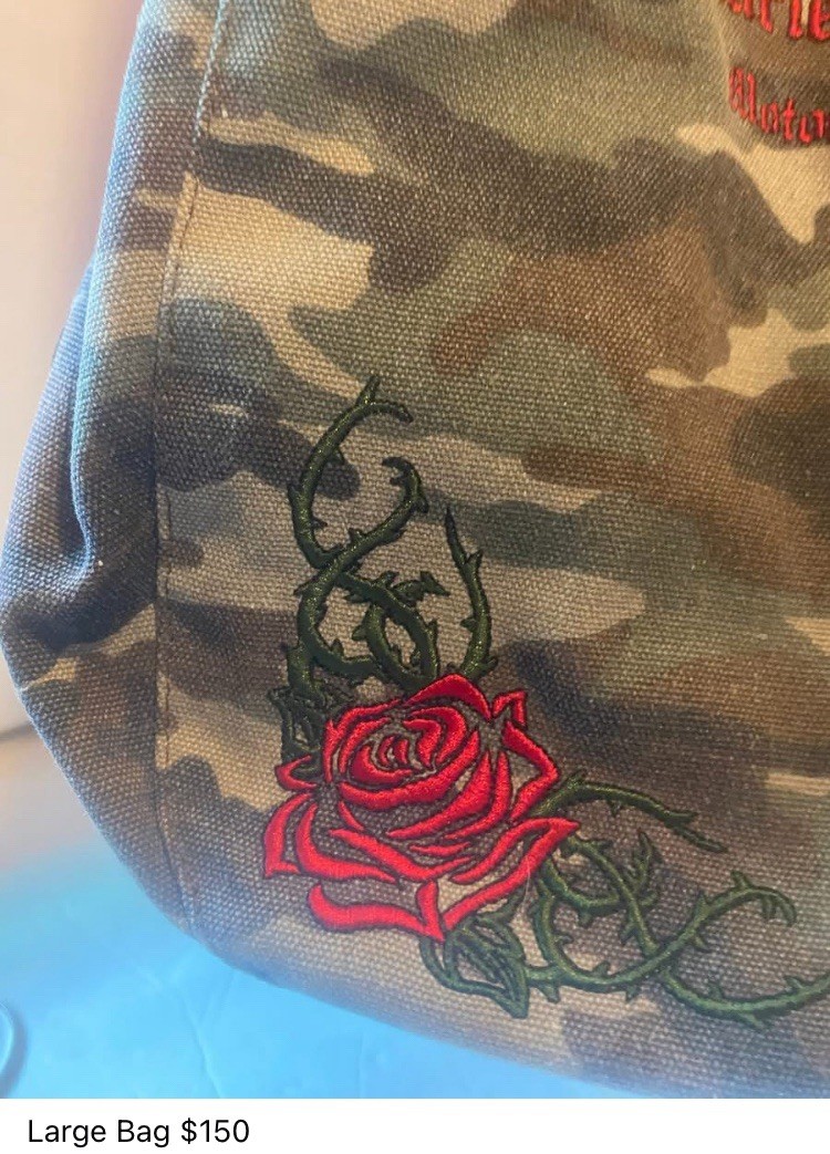 harley davidson ladies vintage camouflaged purse image 4