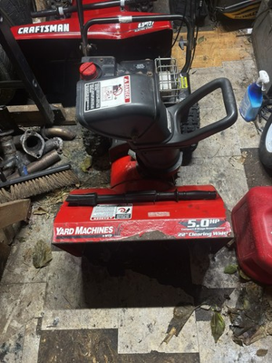 #ad #ad Craftsman 24 quot; 179 cc 5.5 HP;Electric Start Two Stage Fwd amp; Rev Snow Blower $300.00