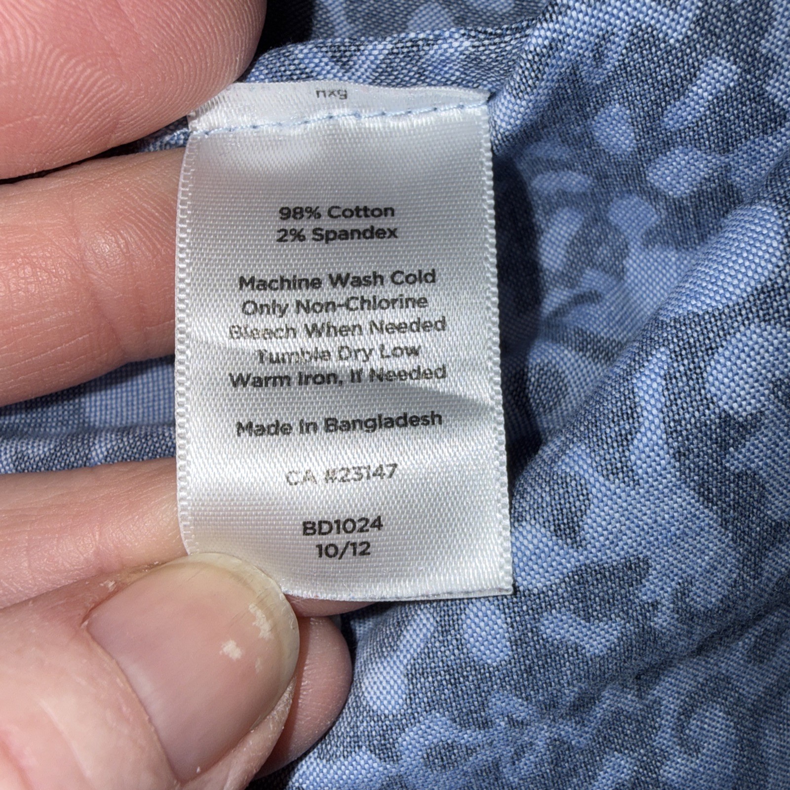 Talbots Damask Patterned Popover Blouse Mandarin … - image 7