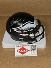Jalen Hurts Signed Philadelphia Eagles Mini Black Helmet P.A.A.S.  COA